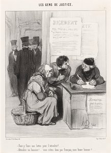 Je nutné tam napsat dopis, aby se to zjemnilo? od Honoré Daumier