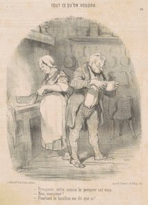Francoisi, tvůj bratranec hasič přišel... od Honoré Daumier