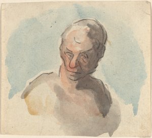 Hlava muže od Honoré Daumier
