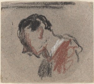 Hlava muže od Honoré Daumier