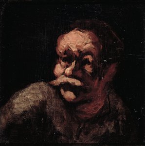 Hlava muže od Honoré Daumier