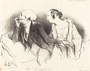 Henri!... velmi špatně mě soudíš!... od Honoré Daumier