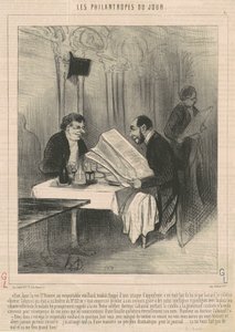 Včera v rue Saint-Honoré... starý muž od Honoré Daumier