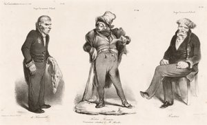 Huguet de Sémonville - Robert Macaire (Thiers) - hrabě Roederer od Honoré Daumier