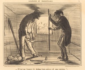 Musíte mě najít... tři pokoje... od Honoré Daumier