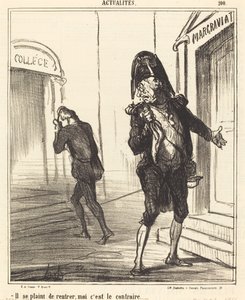 Stěžuje si na návrat domů... od Honoré Daumier