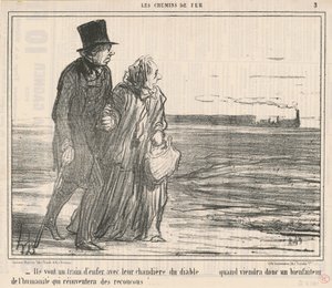 Jdou závratnou rychlostí... od Honoré Daumier