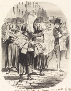 Nevýhoda nákupu novin... od Honoré Daumier