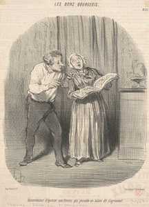 Nevýhoda vzít si ženu, která má talent pro potěšení od Honoré Daumier