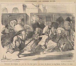 Jednoho dne, až odjedeme, invaze vozů od Honoré Daumier