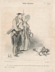 Vždycky ti říkám, s tvým cukrem... od Honoré Daumier