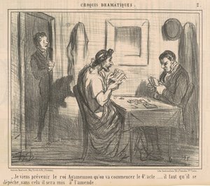 Přišel jsem varovat krále Agamemnona... od Honoré Daumier