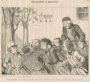 Bezohlední mladí lidé, kteří se nechají unést... od Honoré Daumier