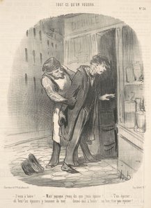 Chci pít! Ale když vám říkám... od Honoré Daumier