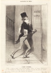 Obchodní zástupce od Honoré Daumier