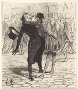 kamarád z vysoké školy od Honoré Daumier