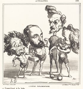Parlamentní aréna od Honoré Daumier