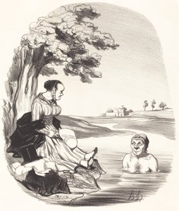 Voda je vynikající... ujišťuji vás... od Honoré Daumier