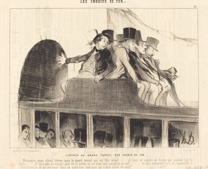 Vchod do Velkého tunelu železnice od Honoré Daumier