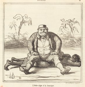 Řád vládne na Jamajce od Honoré Daumier