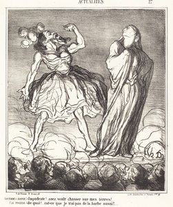 Žena s plnovousem od Honoré Daumier
