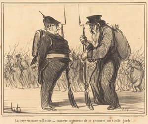 Masová dávka v Rusku... od Honoré Daumier