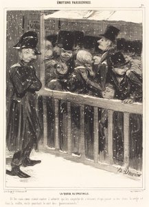 Fronta na výstavě od Honoré Daumier