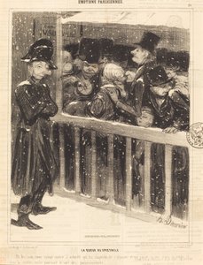 Fronta na výstavě od Honoré Daumier