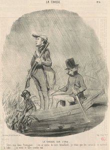 Lov na vodě od Honoré Daumier