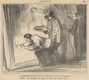 Poslední týden před zahájením výstavy... od Honoré Daumier