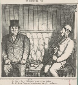 Tvář tohoto pána se sotva vybaví... od Honoré Daumier