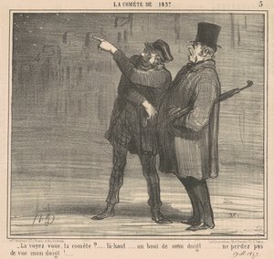 Vidíš tu kometu? ... Tam nahoře ... od Honoré Daumier