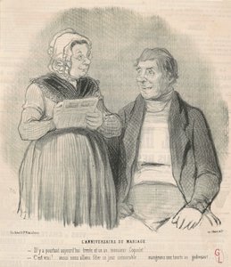 výročí svatby od Honoré Daumier