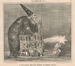 Německý astronom vydává... Kachnu od Honoré Daumier