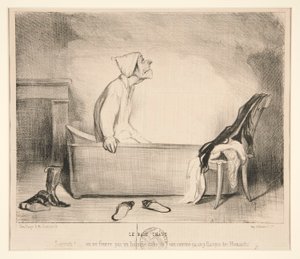 Horká koupel. Sakra! od Honoré Daumier