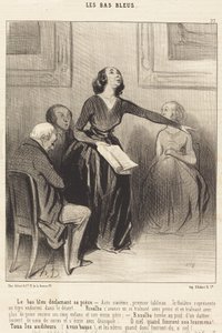 Le Bas-bleu prohlašuje jeho hru od Honoré Daumier