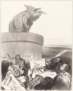 Ústavní uvažování o politickém horizontu od Honoré Daumier
