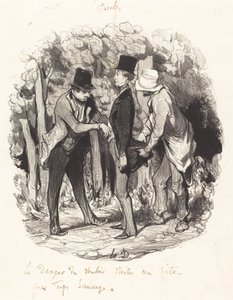 Nebezpečí... návštěvy webu, který je příliš divoký od Honoré Daumier
