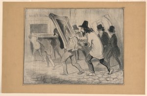 Poslední den přijetí obrazů z Charivari od Honoré Daumier