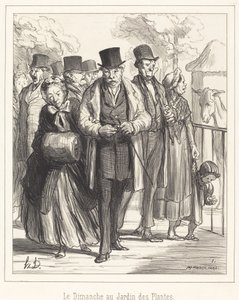 Neděle v Jardin des Plantes od Honoré Daumier