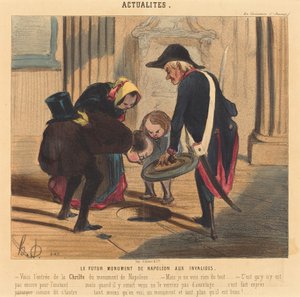 Budoucí pomník Napoleona v Invalidovně od Honoré Daumier