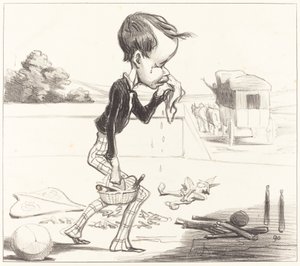 Mladá Estancelin se musí vrátit do třídy! od Honoré Daumier
