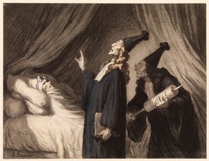 Imaginární nemocný od Honoré Daumier