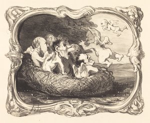 Opuštěné hnízdo od Honoré Daumier