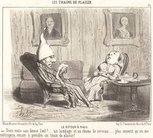 Návrat do Paříže od Honoré Daumier