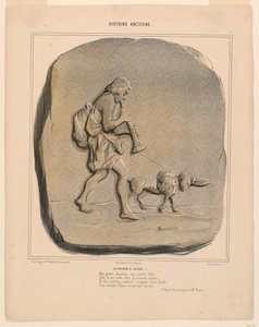 Návrat Odyssea, deska 7 z antické historie od Honoré Daumier