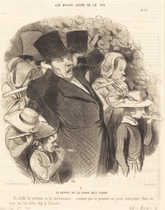 Návrat veletrhu Saint-Cloud od Honoré Daumier