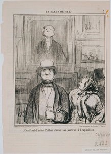 Salon 1857- Komentář, v tomto sklepě… od Honoré Daumier