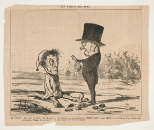 The Scholar - Můj přítel, Vine, (Vitis Linnaeus.), je v tuto chvíli pod útokem od Honoré Daumier