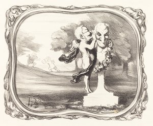Tajemství svěřené bohu Faun od Honoré Daumier